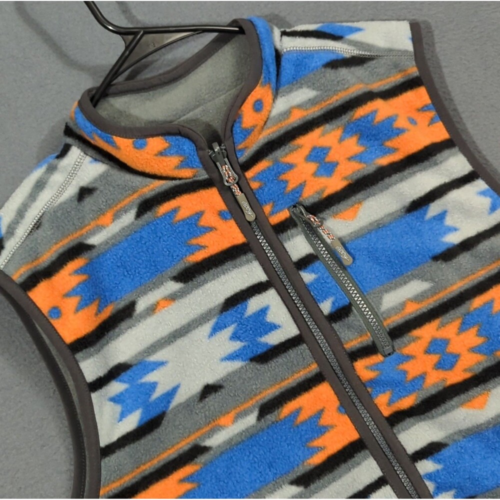 Hooey Reversible Vest Men's XL Multicolor Full Zip Aztec Western Cowboy Rodeo